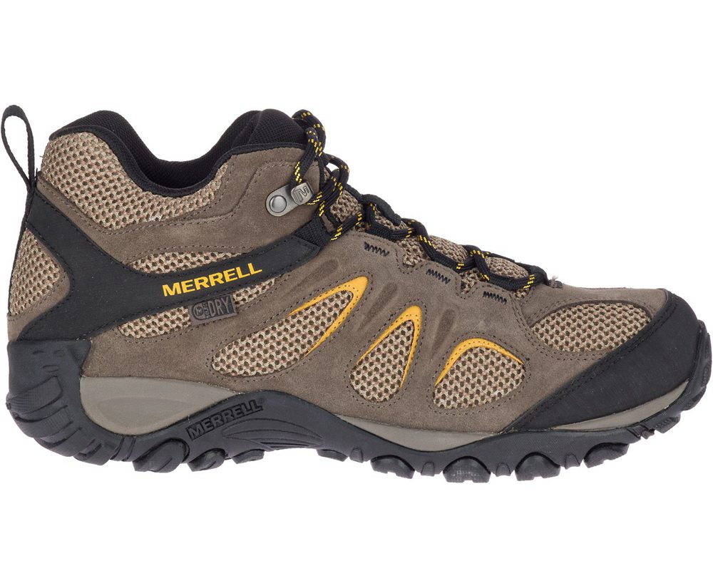 Botas Homem - Merrell Yokota 2 Mid Waterproof Wide Width - Marrom - REZ978054